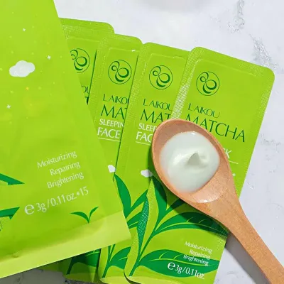 LAIKOU Matcha Moisturizing Acne Treatment Sleeping Face Mask 